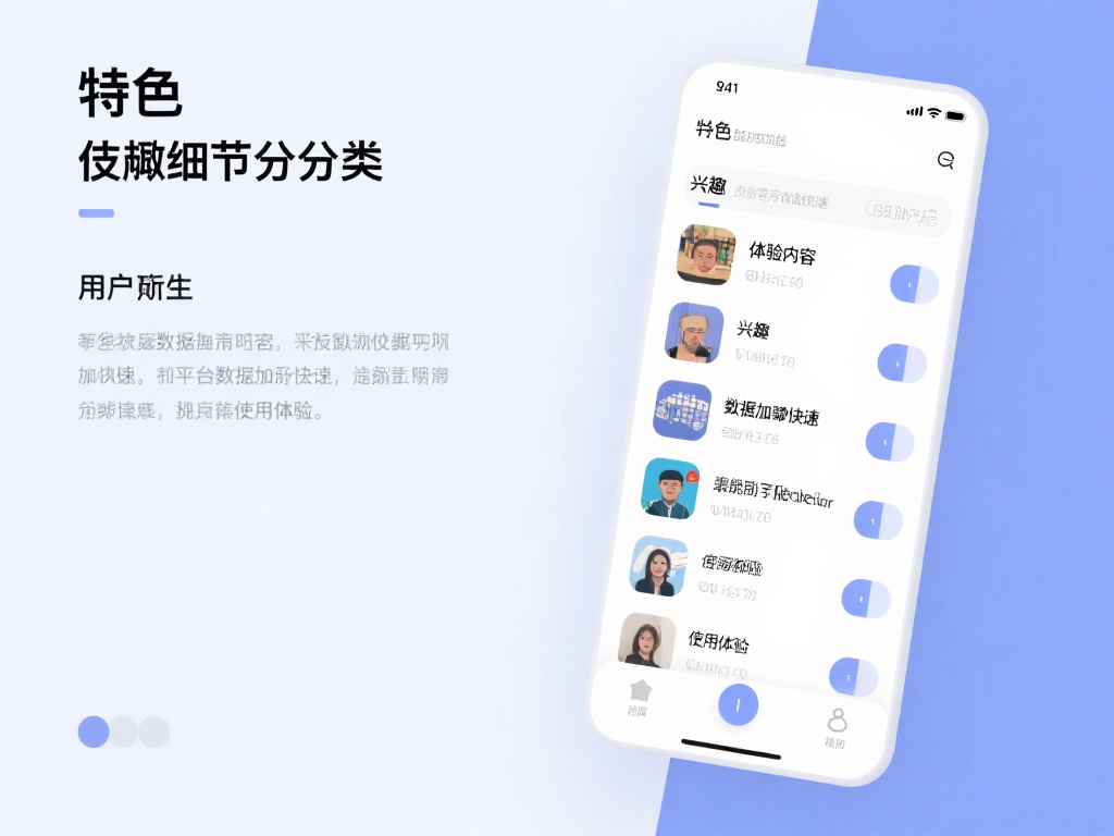 特色：支持细致化分类，用户可以以兴趣选择对应的体验